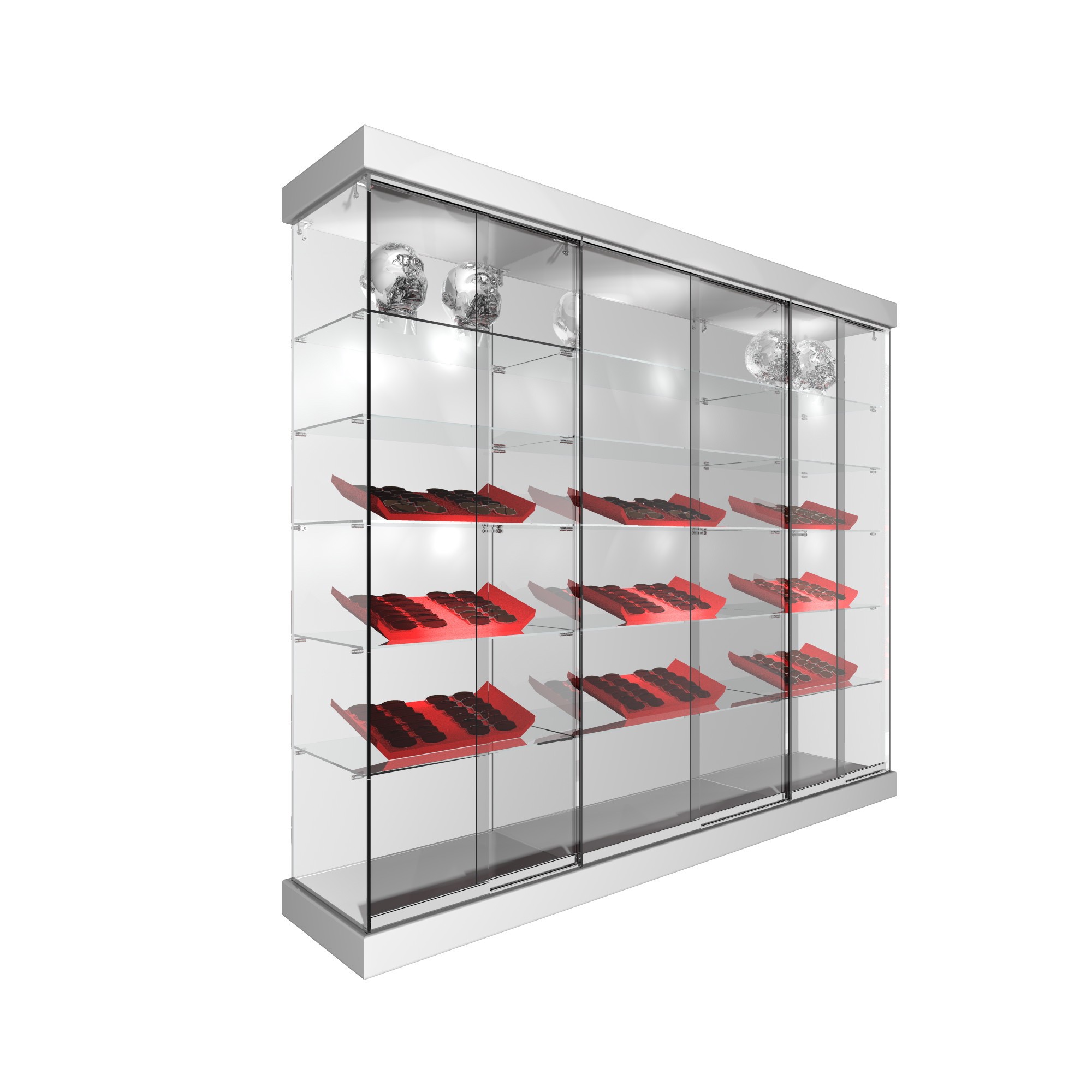 CONJUNTO 2 VIT.1233+ 1 VIT.1234 CON TECHO MOLDURAS S/CARTA