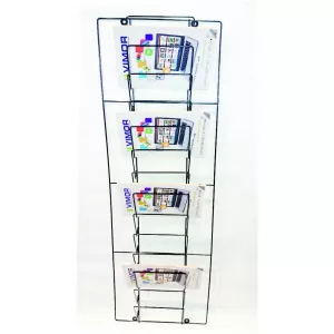 EXPOSITOR PARED 14 BOLSILLOS PERIODICOS