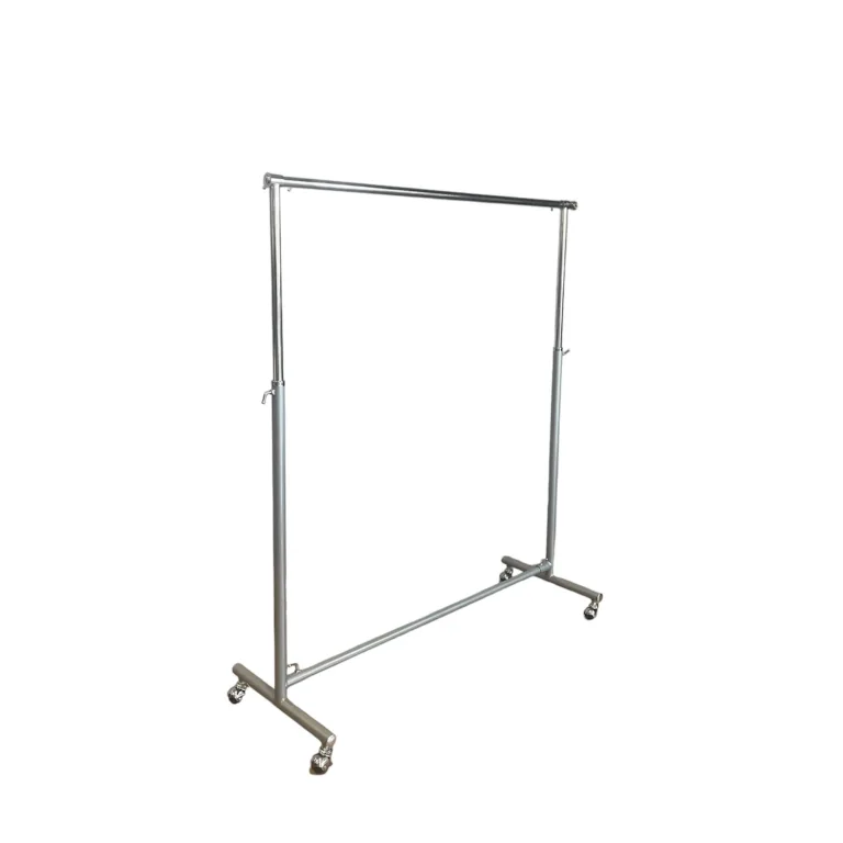 Expositor recto simple cromado 89/155cm 120/200cm