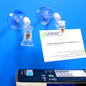 PORTAPRECIOS CON VENTOSA 5cm (en paquete de 5uds)