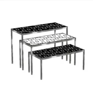 Juego 3 mesas tablero revestido en vinilo