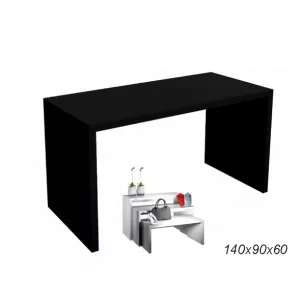 Mesa góndola melamina regruesada en 4cms 140x90x60 - BLANCO