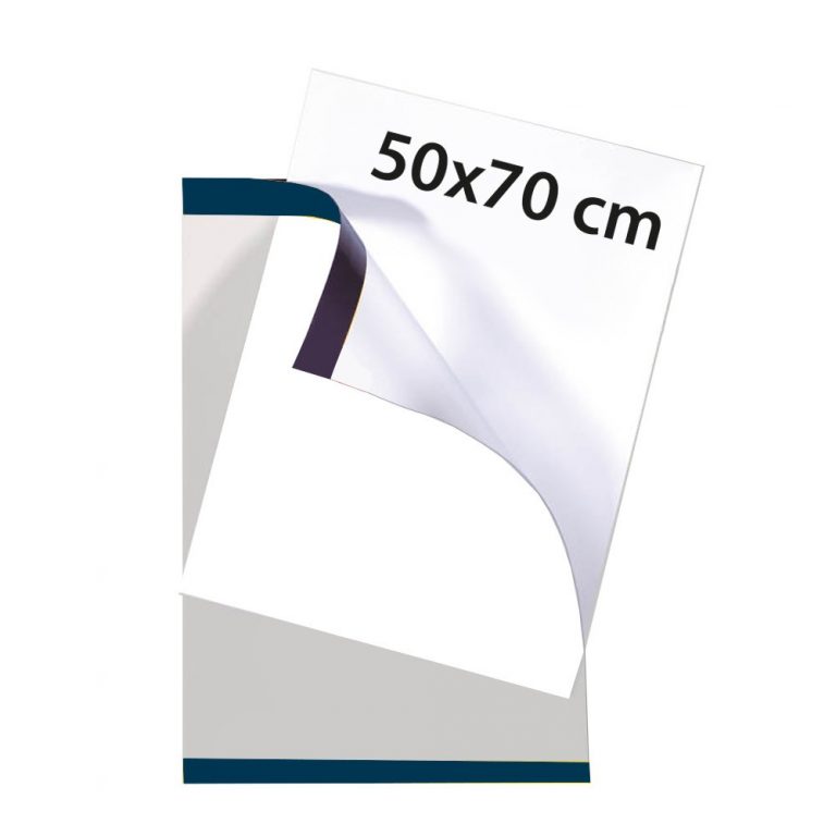 PORTACARTEL PLÁSTICO VERTICAL CON IMÁN 50x70