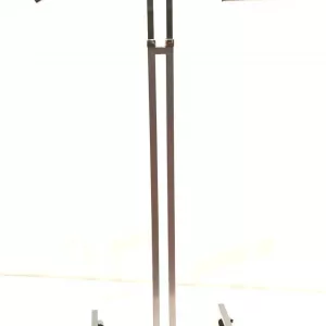 Expositor 2 brazos inclinado y escalera. cromado