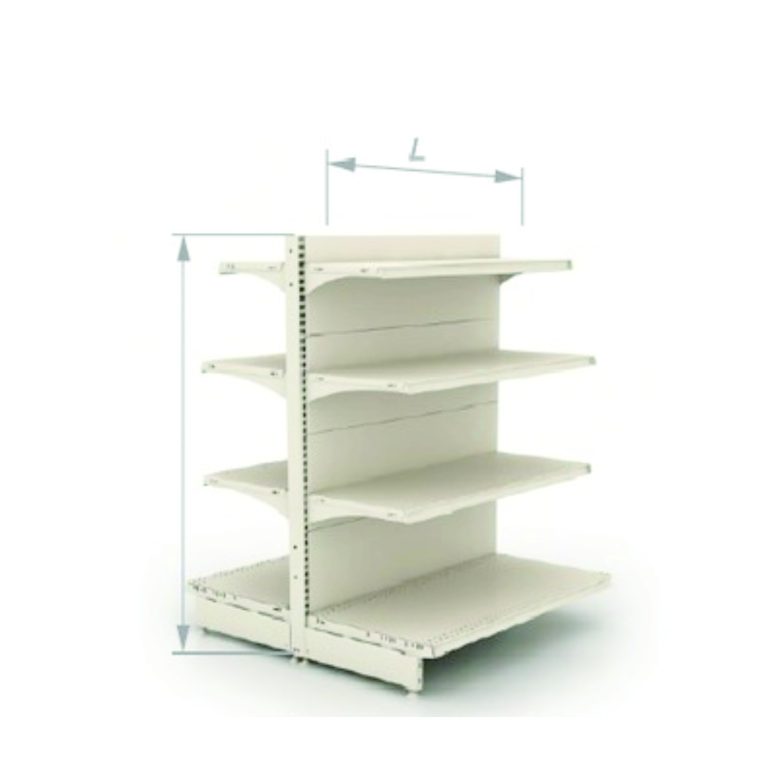GONDOLA ESTANTES LINEA BLANCA 140 x 100cm