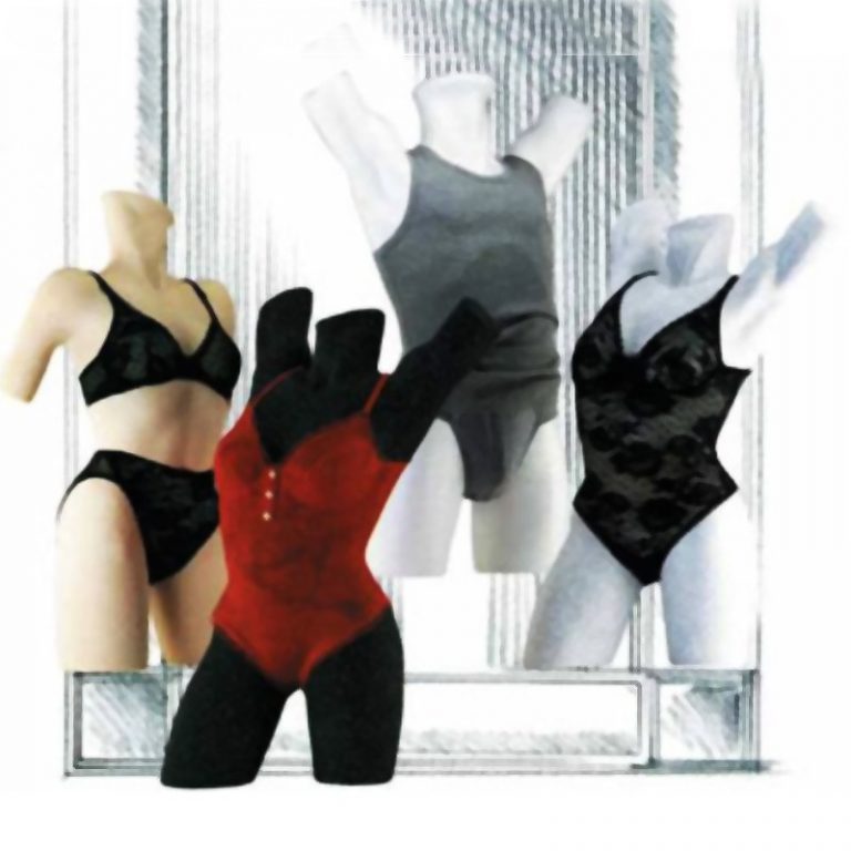 BUSTO POREXPAN SEÑORA CON BRAZOS CON ESPALDA BLANCO