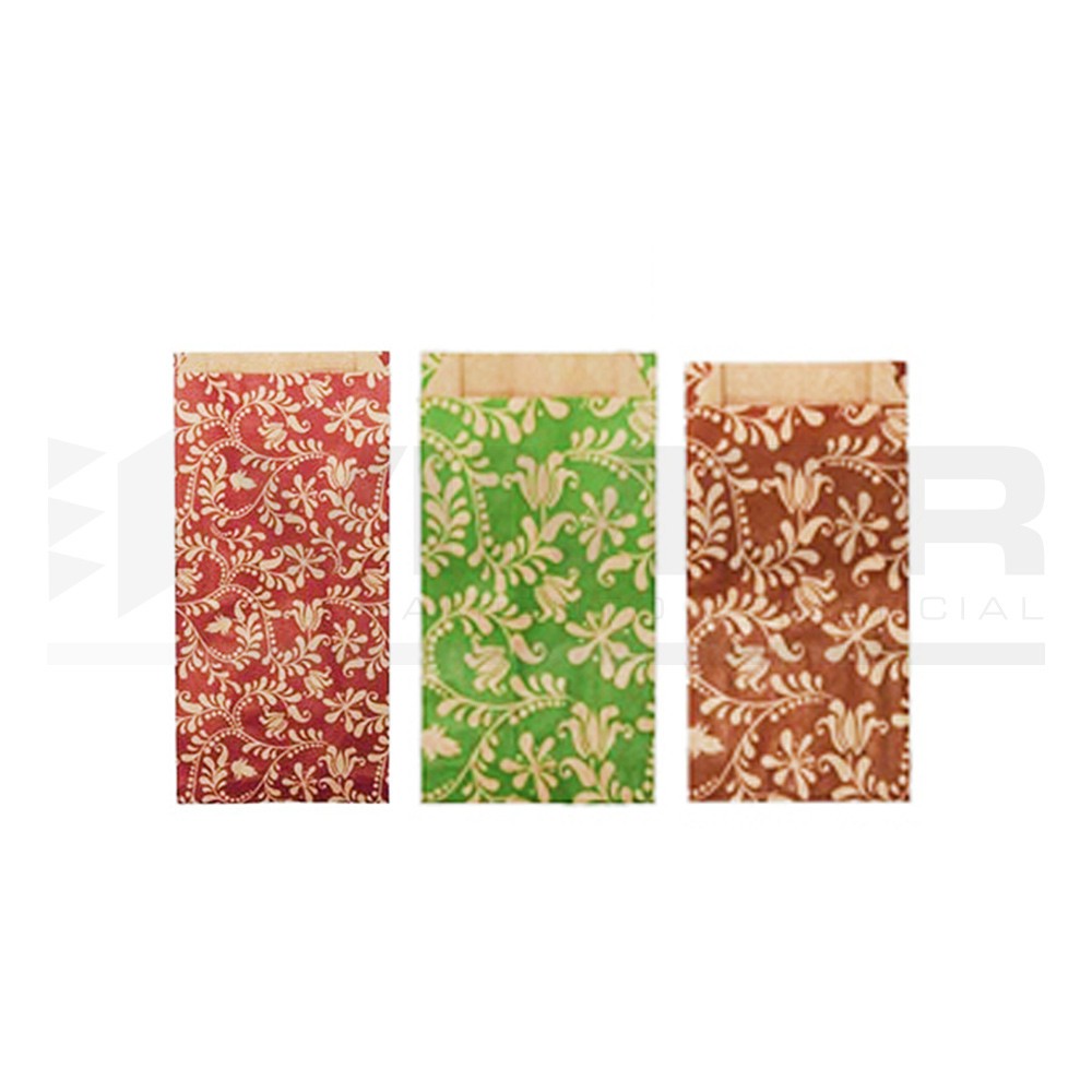 100 SOBRES PAPEL FANTASÍA ECO NATUR CON FUELLE 9+3x17