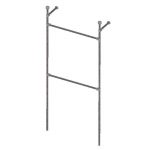 MODULO TUBO 25mm RECTO 2 BARRAS COLGADORAS