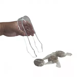 Pinzas plástico transparente