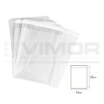 100 BOLSAS CELOFÁN CON CIERRE ADHESIVO 15x22 G160