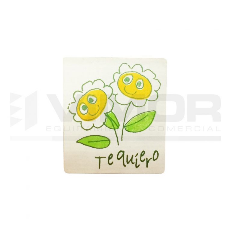 PAQUETE 500 ETIQUETAS ADHESIVAS . te quiero 500 margaritas