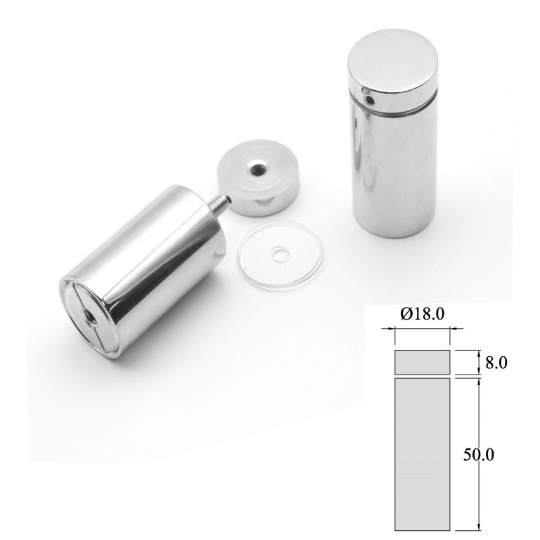 ACCESORIOS CARTERLERIA SEPARADOR PLACA PARED 50mm - 18mmDiam.