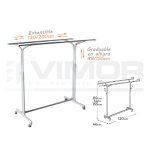 EXPOSITOR RECTO 2 BRAZOS PARALELO