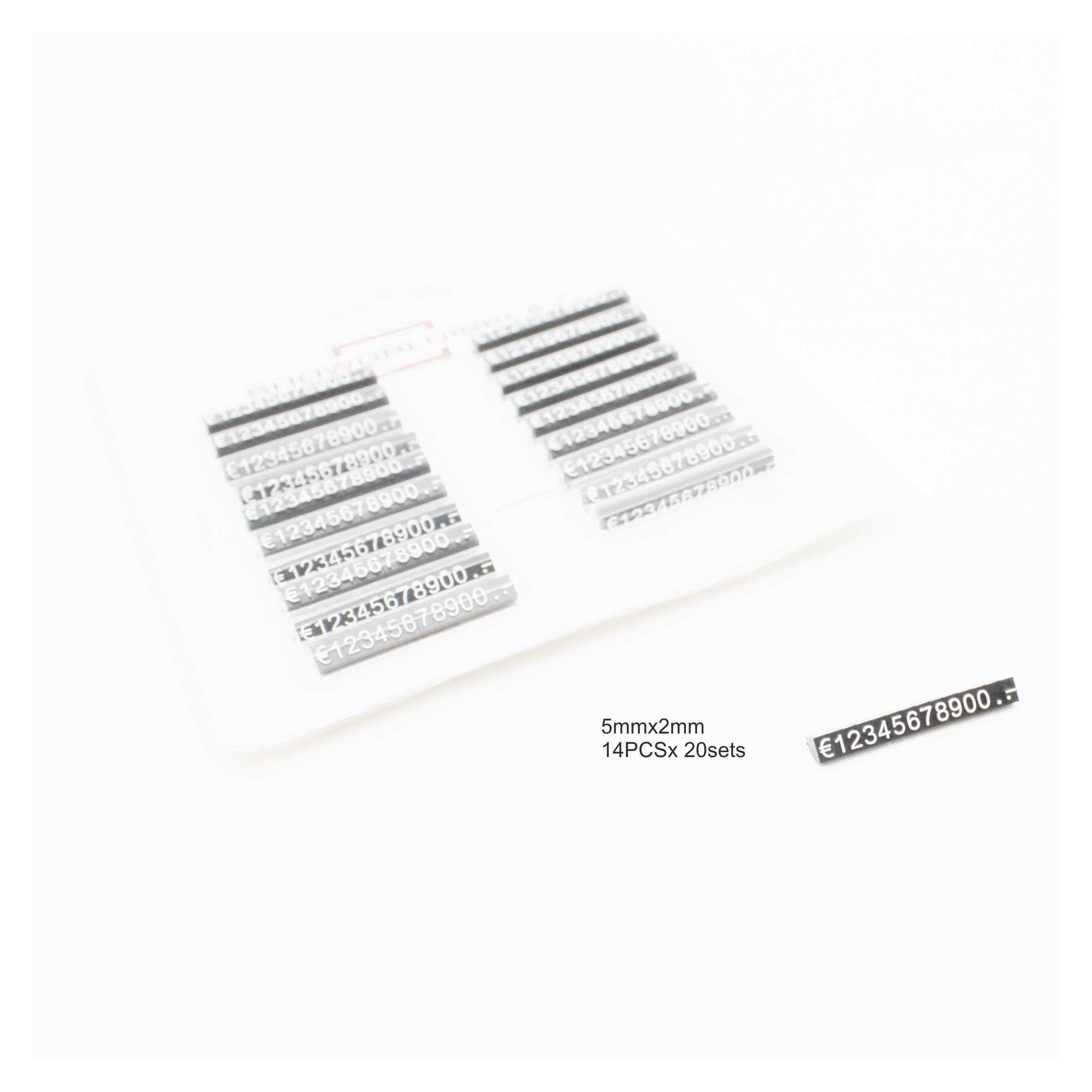 MARCAPRECIOS JUEGO DE 14PCSx 20sets PEQUEÑO