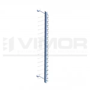 EXPOSITOR aluminio a pared 12 GAFAS 55mm ENTRE VARILLAS