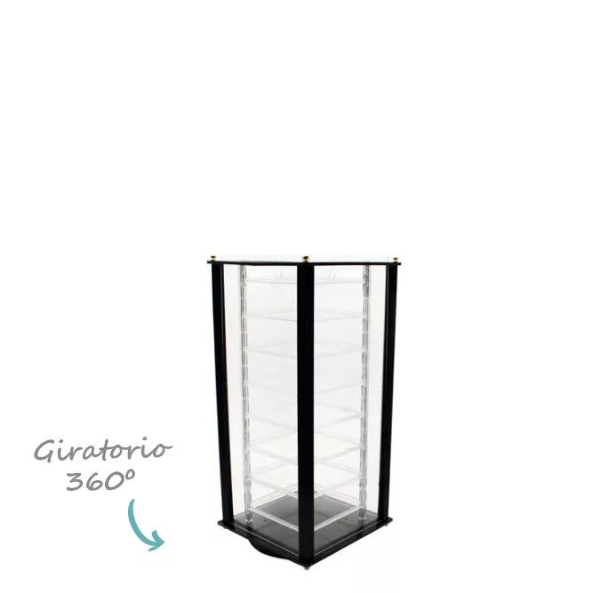 Expositor sobremesa con puerta transparente 8 pisos