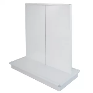 GONDOLA "L" DOBLE C/FONDO LISO