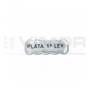 1000 ETIQUETAS ADHESIVAS "PLATA 1ª LEY"