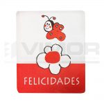 500 ETIQUETAS ADHESIVAS"FELICIDADES"