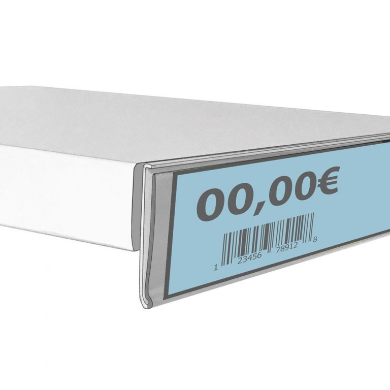 PORTAPRECIO PERFIL ADHESIVO 995mm x 30 (interior 26mm)