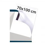 PORTACARTEL PLÁSTICO VERTICAL CON IMÁN 70X100