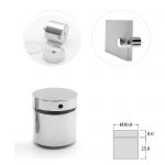 ACCESORIOS CARTERLERIA SEPARADOR PLACA PARED 25mm- 30mmDiam.