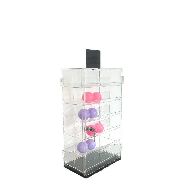 VITRINA GIRATORIA 2 CARAS C/ESPEJO SUPERIOR