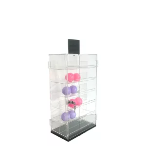 VITRINA GIRATORIA 2 CARAS C/ESPEJO SUPERIOR