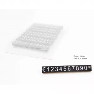 MARCAPRECIOS JUEGO DE 12PCS x 10sets EXTRALARGE