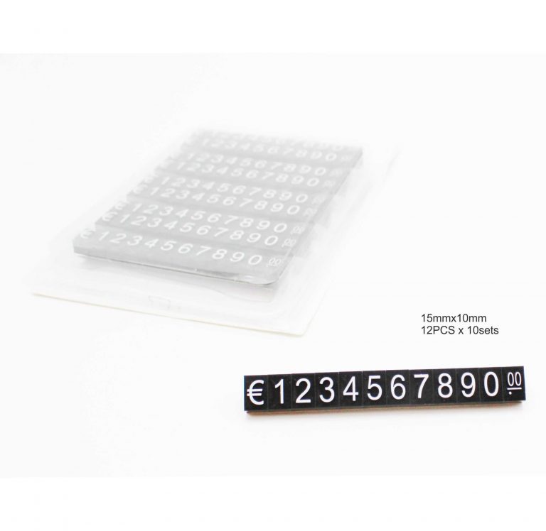 MARCAPRECIOS JUEGO DE 12PCS x 10sets EXTRALARGE