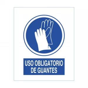 CARTELES INFORMACION "GUANTES" PVC A4