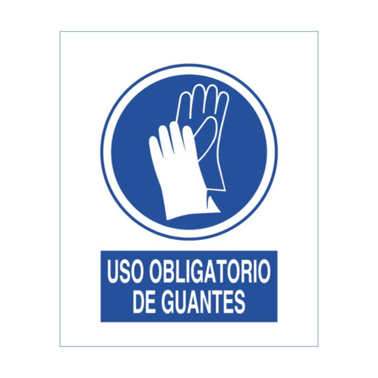 CARTELES INFORMACION "GUANTES" PVC A4