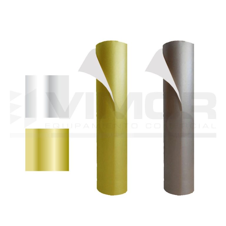 BOBINA ECO PAPEL CELULOSA PLATA/DORADO 200m 62cm 7kg