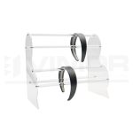 EXPOSITOR DIADEMAS DOBLE TRANSPARENTE DOBLE.