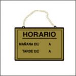 CARTELES INFORMACION PLACA HORARIO