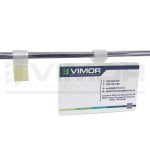 10 PORTAPRECIOS ADHESIVO PLASTICO PARA VARILLA