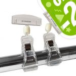PORTAPRECIOS PINZA TUBO/SUJECCION CARTEL 9.5cm (en paquete de 5uds)