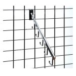 SOPORTE INCLINADO 5 GANCHOS 40cm SISTEMA MALLA