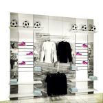 MURAL BERLIN 360cm x 280cm ESTANTES MADERA, ESTANTES CRISTAL Y LAMAS