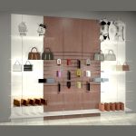 MURAL BERLIN 360cm x 280cm ESTANTES MADERA, ESTANTES CRISTAL, LAMAS Y TARIMA