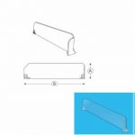 SEPARADOR DERECHO CON PARADA FRONTAL 335X120mm