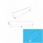 SEPARADOR IZQUIERDO CON PARADA FRONTAL 385X120mm