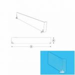 SEPARADOR DERECHO CON PARADA FRONTAL 385X120mm