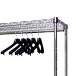 CONJUNTO BARRA COLGADORA 90cm + SUJECIÓN para ESTANTERIA BAMBU Ú