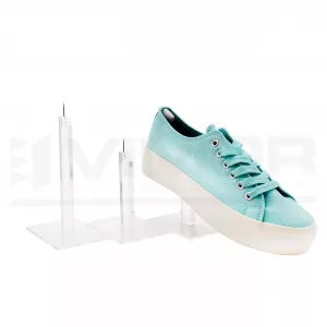 EXPOSITOR METACRILATO CALZADO CON PUNTA 15CM