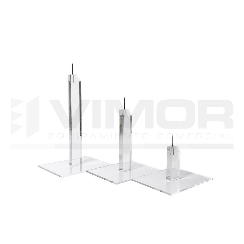 EXPOSITOR METACRILATO CALZADO CON PUNTA 10CM