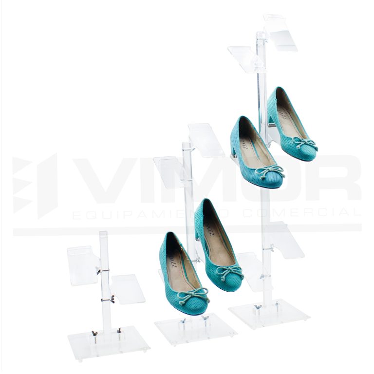 SOPORTE CALZADO 2 NIVELES TRANSPARENTE
