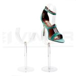 SOPORTE CALZADO POLICARBONATO CURVO CON RANURA DE REGULACION