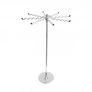 EXPOSITOR COLLARES 1 PISO 8 GANCHOS ONDULADOS