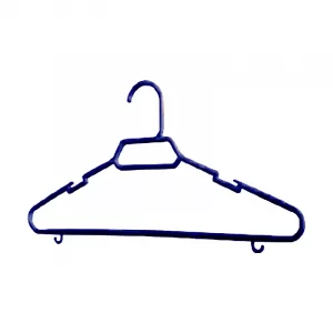 Percha multigancho negra 40cm (En caja de 100uds).